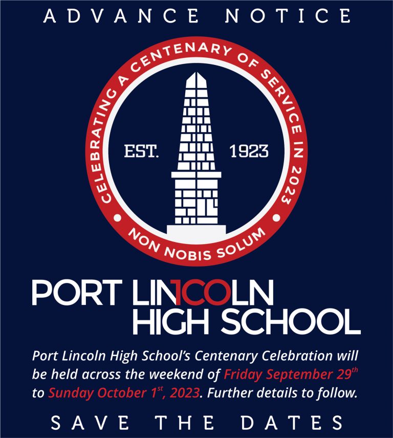 PLHS Centenary Celebration Weekend 2023 Port Lincoln High School plhs-centenary-celebration-weekend-2023-port-lincoln-high-school