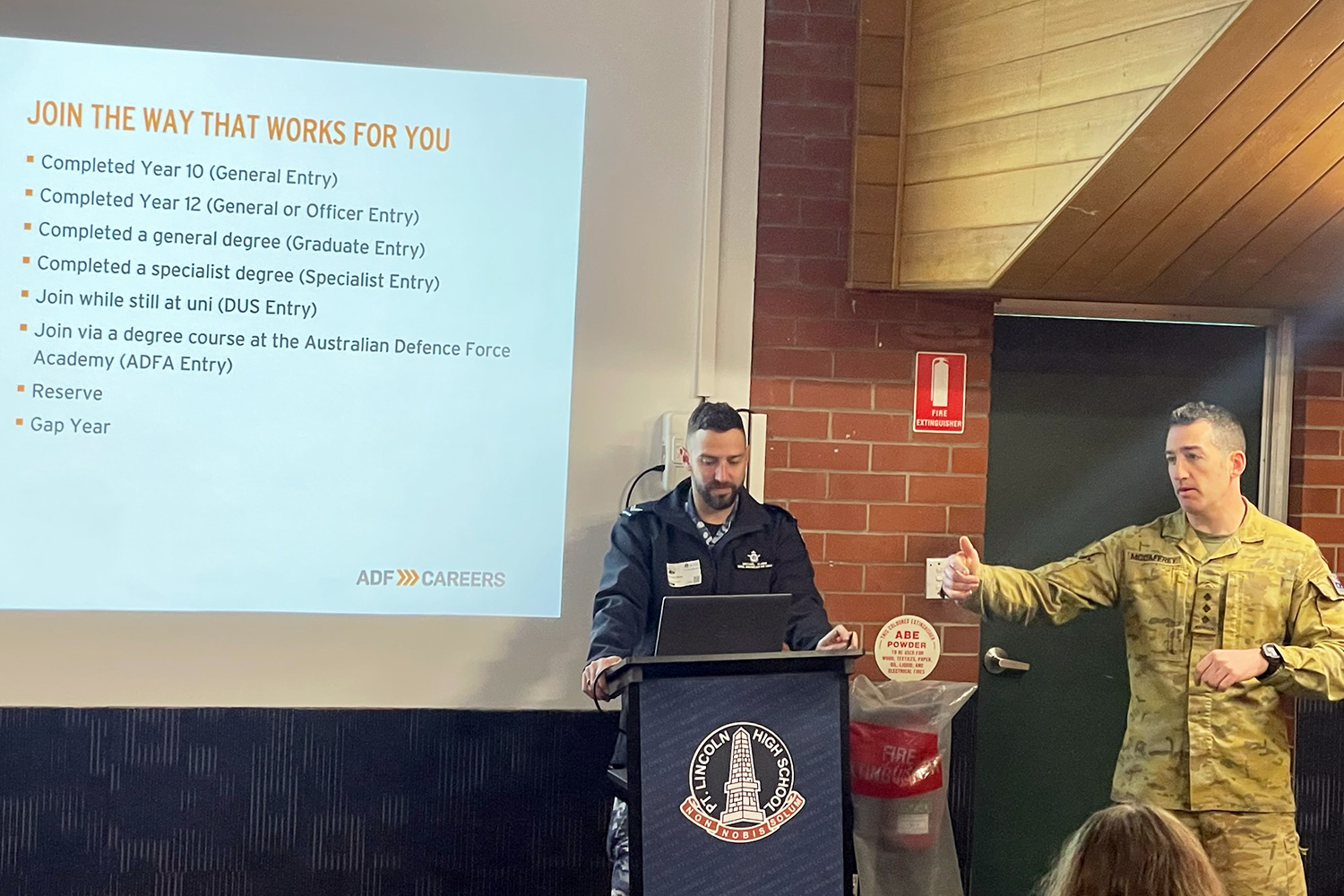 Adf Careers Presentation For Senior Students Port Lincoln High School
